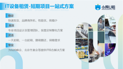 免押金租电脑：小熊U租轻资产办公新选择